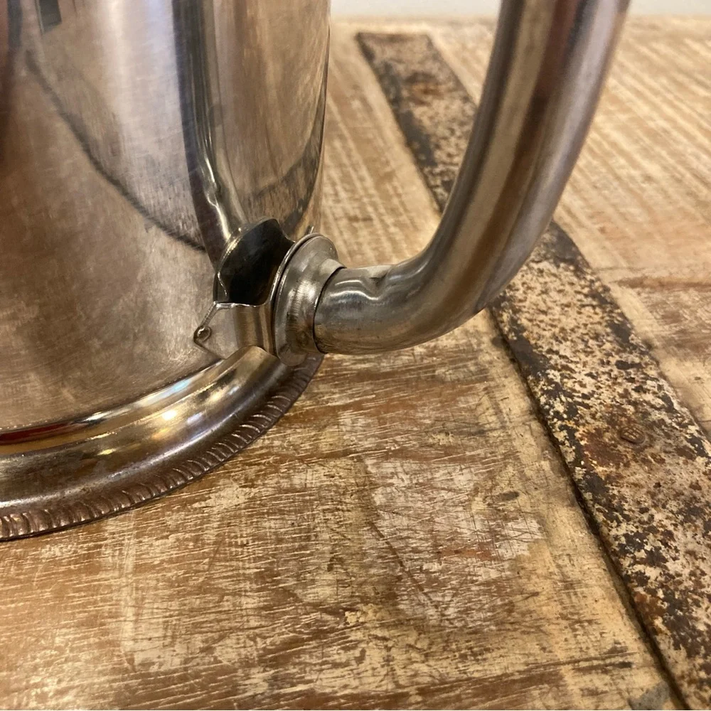 Vintage Delco Stainless Steel Coffee & Tea Pot or Pitcher Made in Japan MCM